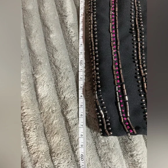 Parker Silk Beaded Mini Dress NWT S Black Gatsby Art Deco Cocktail Party  Formal - coffeafoods.com